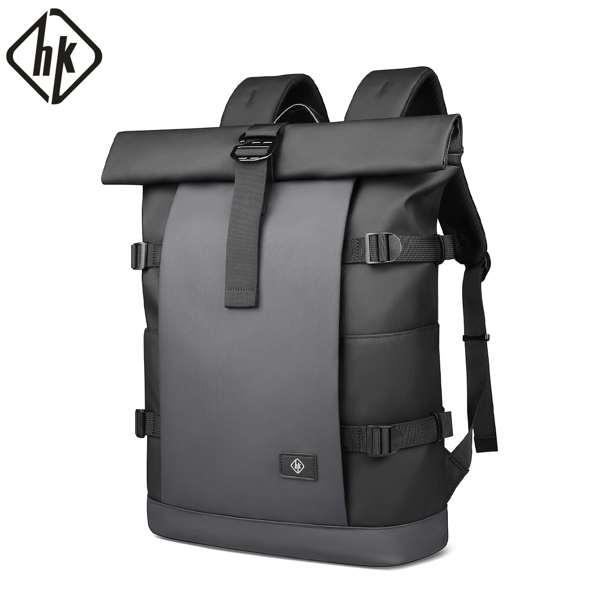 Structured Handbag Top Handle - HK กันน้ํากระเป๋าเป้สะพายหลังสําหรับชายขนาดใหญ่ความจุขยายได้ 17 นิ้วกระเป๋าแล็ปท็อปกระเป๋าเดินทางกระเป๋าเป้สะพายหลังเดินป่าตั้งแคมป์กระเป๋า