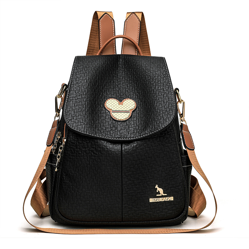 Luxury Zipper Bags - กระเป๋าเป้เดินทางสุดหรู 2026 กระเป๋าแฟชั่นสำหรับโรงเรียน มีหลายช่องใส่ของ หนังแท้ แบรนด์ผู้หญิง