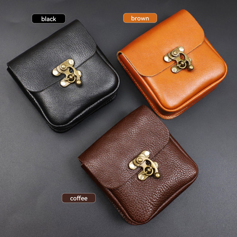 Key Holder Leather Pouch - กระเป๋าคาดเอวหนังวัวแท้ขนาดเล็ก กระเป๋าใส่เข็มขัดหนังแท้ กระเป๋าใส่บัตร กระเป๋าใส่กุญแจรถ กระเป๋าใส่กุญแจบ้าน