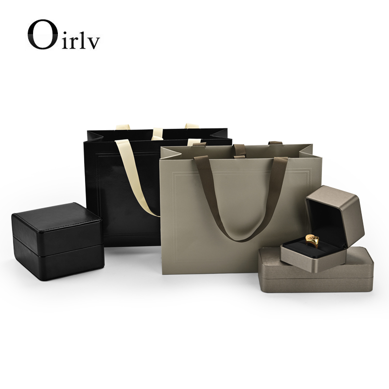 Luxury Bags List - ถุงของขวัญเครื่องประดับหรูหรา Oirlv 5 ชิ้น พร้อมหูหิ้วริบบิ้น สำหรับบรรจุภัณฑ์สร้อยคอ/แหวน