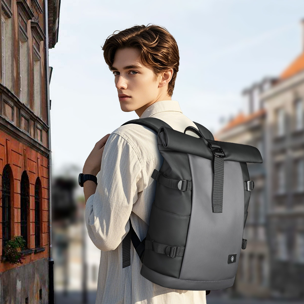 HK กันน้ํากระเป๋าเป้สะพายหลังส - Structured Handbag Top Handle บทวิจารณ์และราคา
