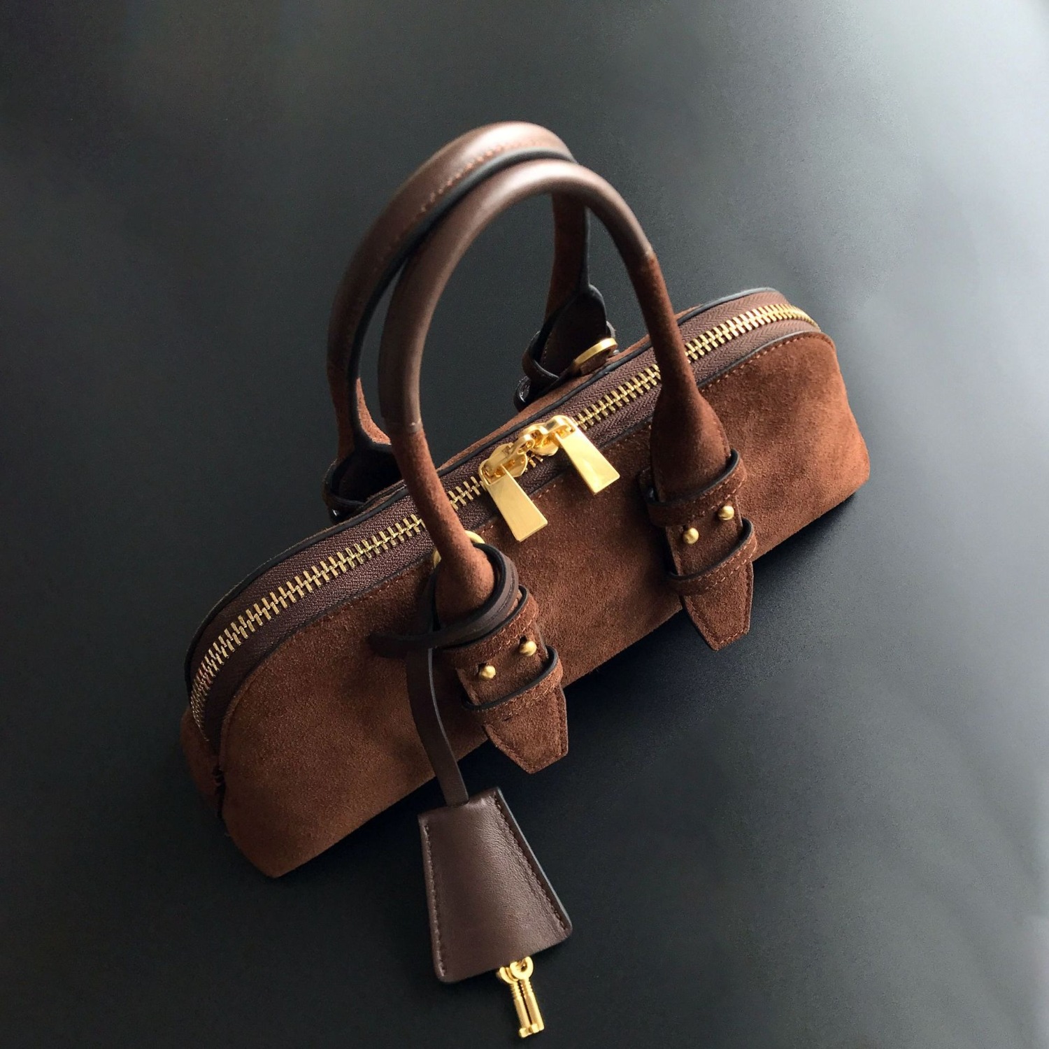 กระเป๋าหนังแท้สำหรับผู้หญิง, ก - Structured Handbag Top Handle บทวิจารณ์และราคา