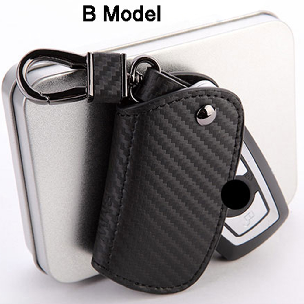 หนังสำหรับBMW E90 E60 E70 E87  - Key Holder Leather Pouch บทวิจารณ์และราคา
