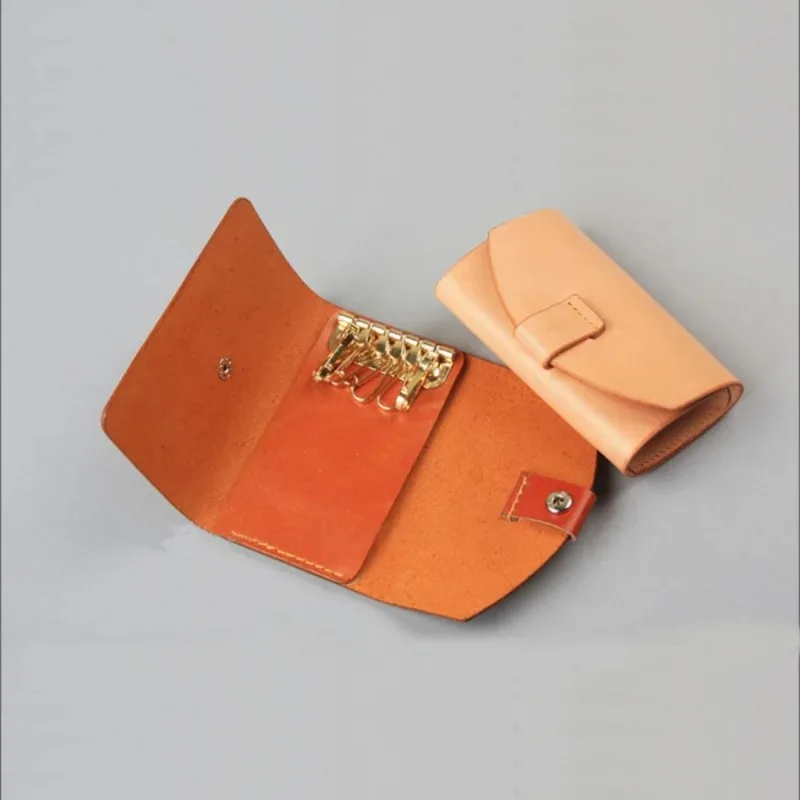 1PC กระเป๋าสตางค์คีย์แถว 6 ตะข - Key Holder Leather Pouch บทวิจารณ์และราคา