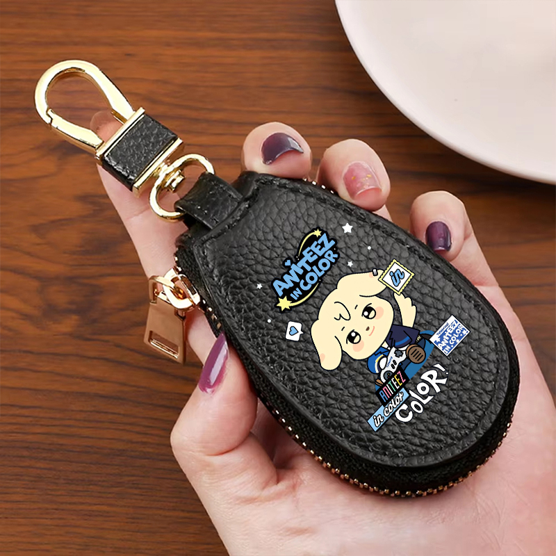 กระเป๋าใส่กุญแจหนัง ATEEZ พร้อ - Key Holder Leather Pouch บทวิจารณ์และราคา