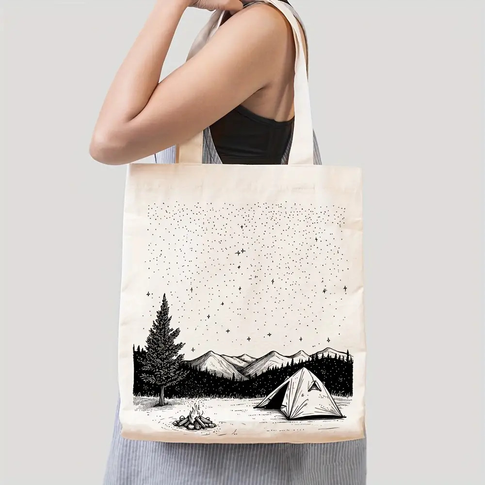 1 ชิ้น, ลายพิมพ์สองด้าน 1 ชิ้น - Canvas Tote Designer บทวิจารณ์และราคา
