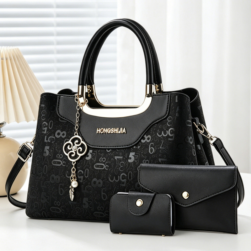 ชุดกระเป๋าถือแฟชั่นผู้หญิง 3 ช - Luxury Zipper Bags บทวิจารณ์และราคา
