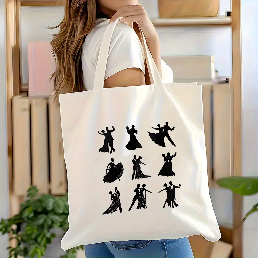 กระเป๋าโท้ทลายบัลเลอรีน่าขนาดใ - Canvas Tote Designer บทวิจารณ์และราคา