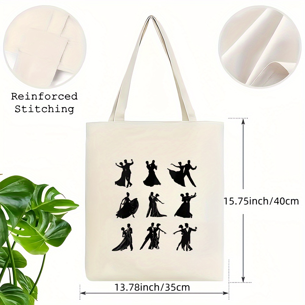 กระเป๋าโท้ทลายบัลเลอรีน่าขนาดใ - Canvas Tote Designer บทวิจารณ์และราคา