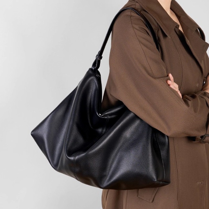 กระเป๋าสะพายไหล่หนังแท้สำหรับผ - Quiet Luxury Bags Tote บทวิจารณ์และราคา