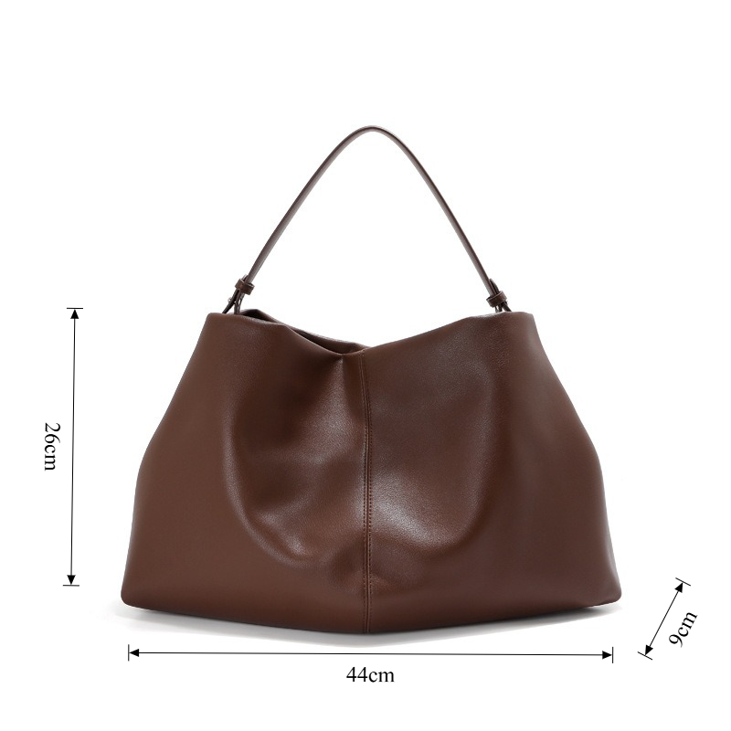 กระเป๋าสะพายไหล่หนังแท้สำหรับผ - Quiet Luxury Bags Tote บทวิจารณ์และราคา