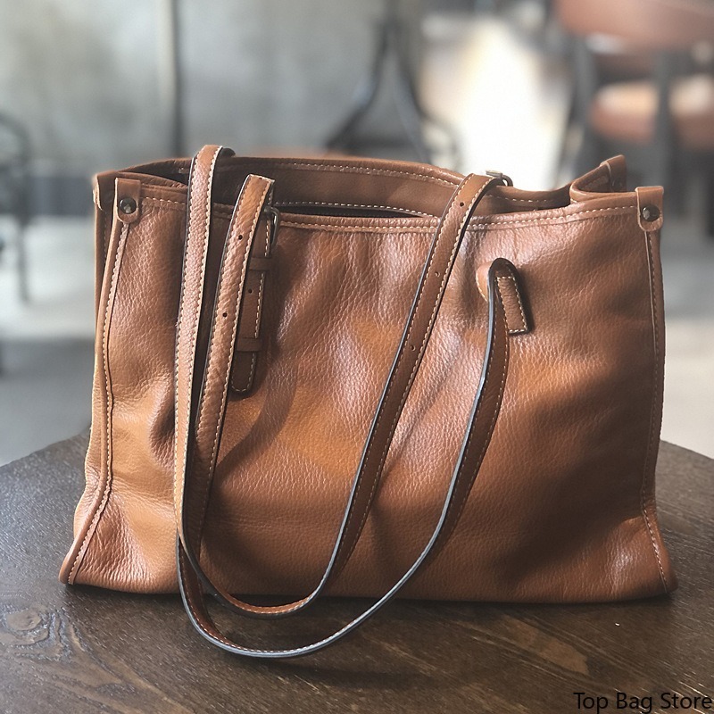กระเป๋าโท้ทหนังแท้สำหรับผู้หญิ - Quiet Luxury Bags Tote บทวิจารณ์และราคา