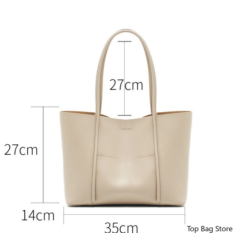 กระเป๋าโท้ทหนังแท้สำหรับผู้หญิ - Quiet Luxury Bags Tote บทวิจารณ์และราคา