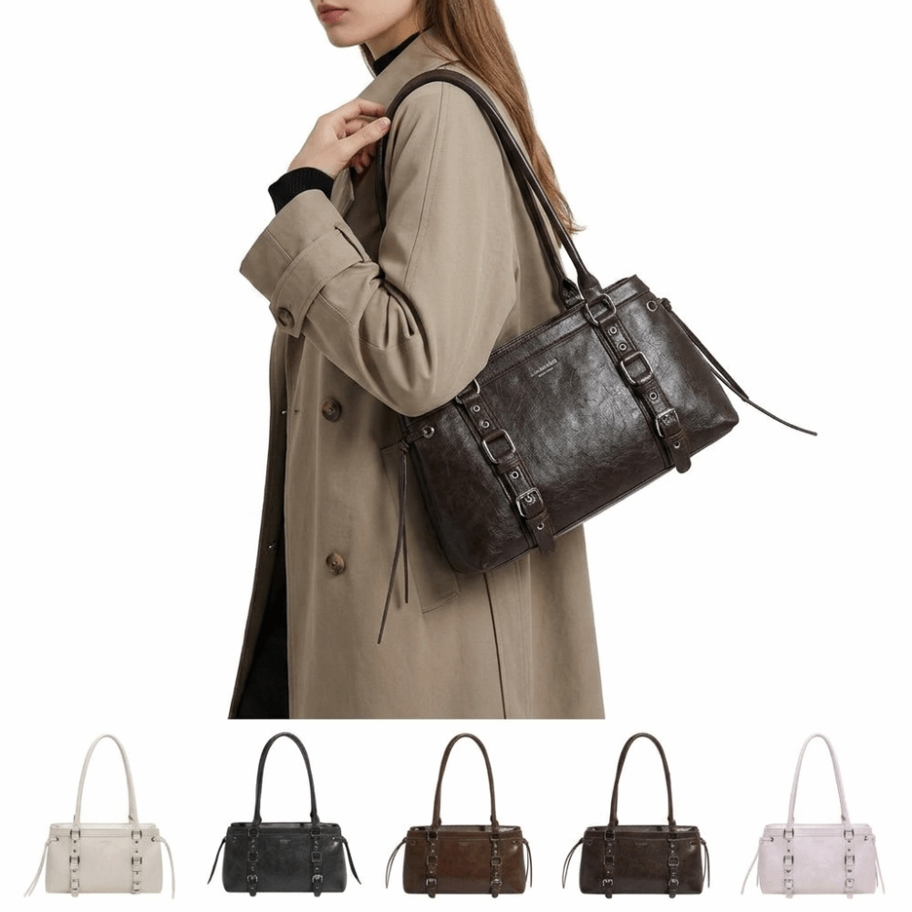 กระเป๋าถือผู้หญิงทรงแข็งแรงทนท - Structured Handbag Top Handle บทวิจารณ์และราคา