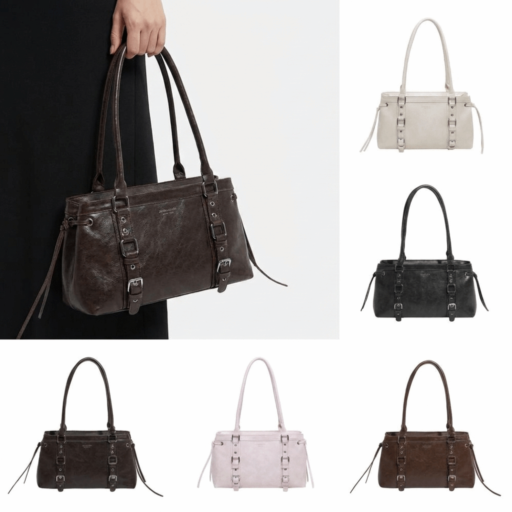กระเป๋าถือผู้หญิงทรงแข็งแรงทนท - Structured Handbag Top Handle บทวิจารณ์และราคา