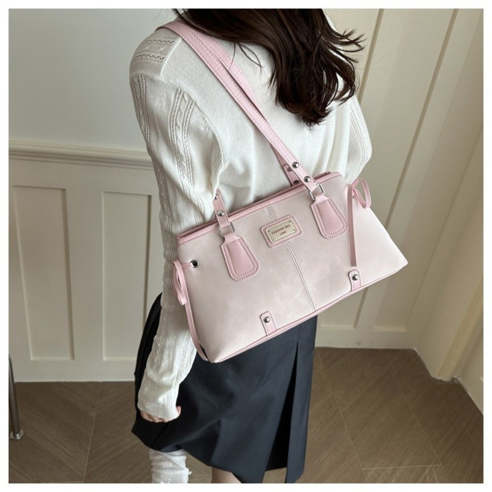 กระเป๋าถือหนังเทียมสไตล์มินิมอ - Structured Handbag Top Handle บทวิจารณ์และราคา