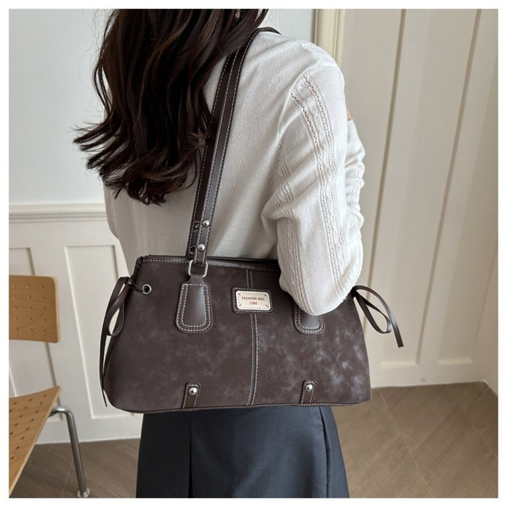 กระเป๋าถือหนังเทียมสไตล์มินิมอ - Structured Handbag Top Handle บทวิจารณ์และราคา