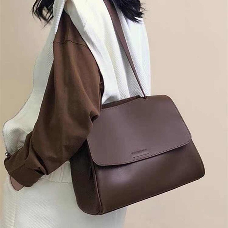 กระเป๋าโท้ทหนังแท้สำหรับผู้หญิ - Quiet Luxury Bags Tote บทวิจารณ์และราคา