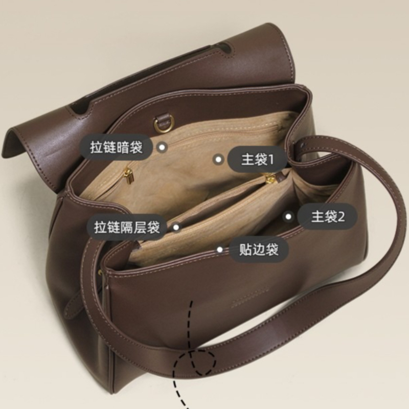 กระเป๋าโท้ทหนังแท้สำหรับผู้หญิ - Quiet Luxury Bags Tote บทวิจารณ์และราคา