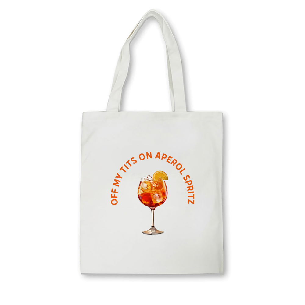 Off My Tits ON Aperol Spritz ก - Canvas Tote Designer บทวิจารณ์และราคา