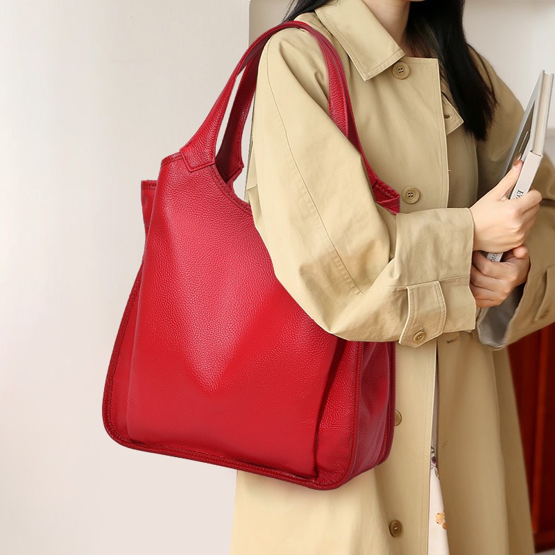 กระเป๋าสะพายไหล่หนังแท้สำหรับผ - Quiet Luxury Bags Tote บทวิจารณ์และราคา