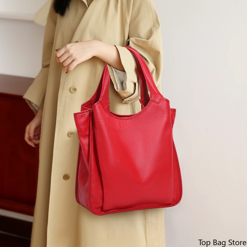 กระเป๋าสะพายไหล่หนังแท้สำหรับผ - Quiet Luxury Bags Tote บทวิจารณ์และราคา