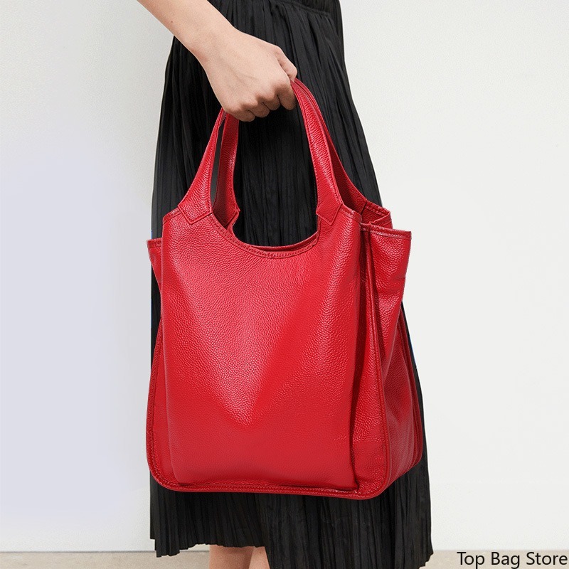 กระเป๋าสะพายไหล่หนังแท้สำหรับผ - Quiet Luxury Bags Tote บทวิจารณ์และราคา
