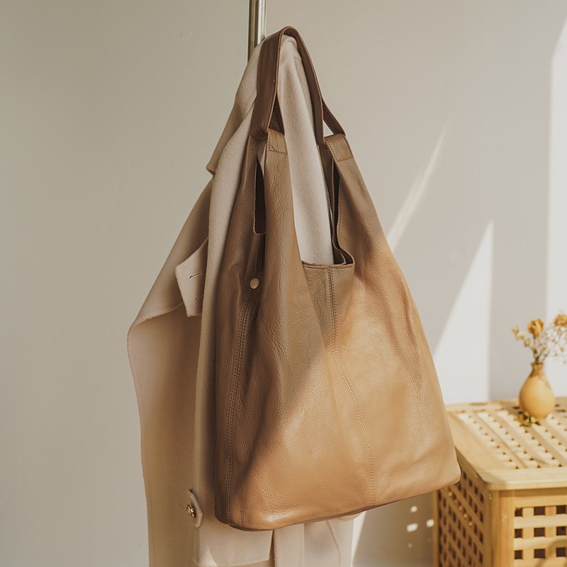 กระเป๋าถือสะพายไหล่หนังแท้สำหร - Quiet Luxury Bags Tote บทวิจารณ์และราคา