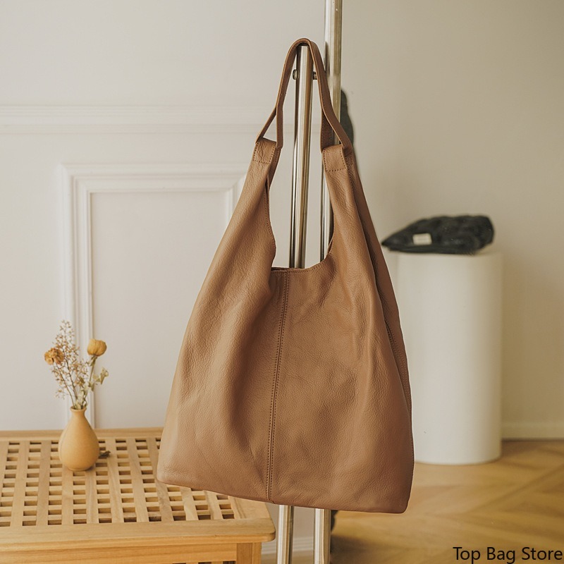 กระเป๋าถือสะพายไหล่หนังแท้สำหร - Quiet Luxury Bags Tote บทวิจารณ์และราคา