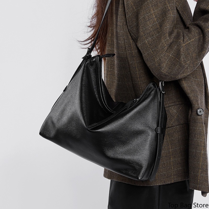 กระเป๋าโท้ทหนังแท้สำหรับผู้หญิ - Quiet Luxury Bags Tote บทวิจารณ์และราคา