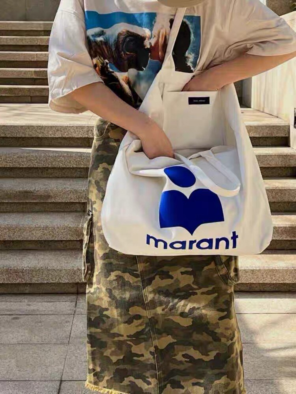 2026 Marant กระเป๋าผ้าแคนวาสสไ - Canvas Tote Designer บทวิจารณ์และราคา