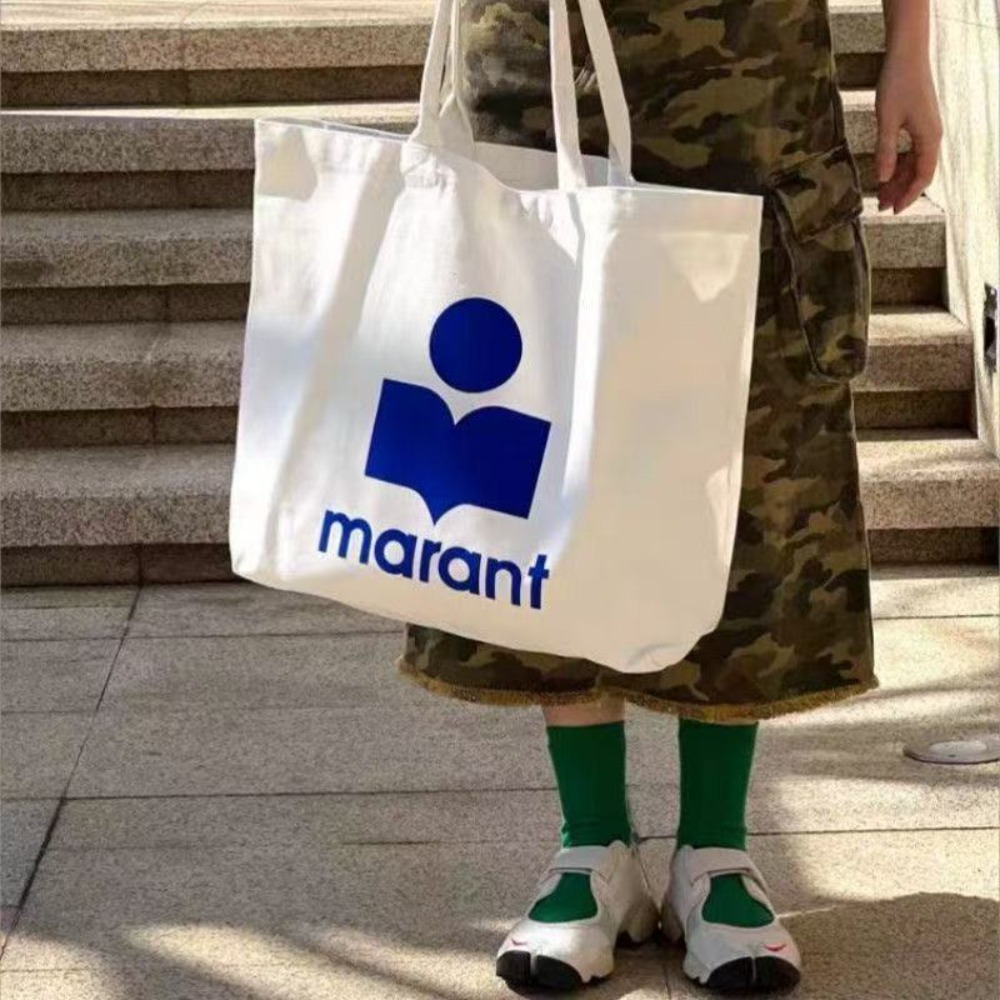 2026 Marant กระเป๋าผ้าแคนวาสสไ - Canvas Tote Designer บทวิจารณ์และราคา