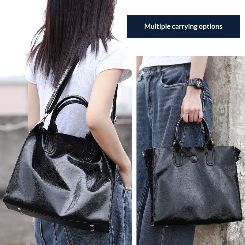 กระเป๋าโท้ทหนังแท้สำหรับผู้หญิ - Quiet Luxury Bags Tote บทวิจารณ์และราคา
