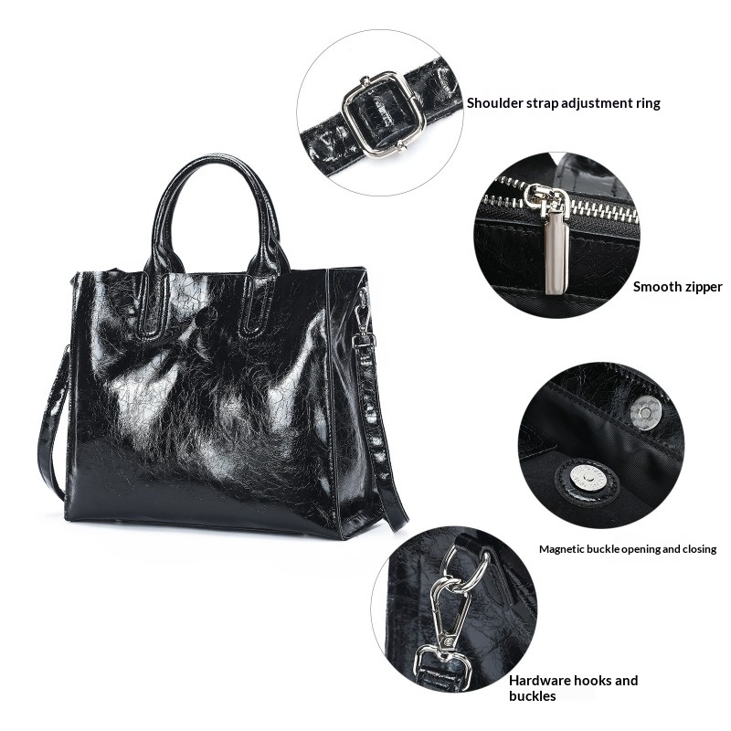 กระเป๋าโท้ทหนังแท้สำหรับผู้หญิ - Quiet Luxury Bags Tote บทวิจารณ์และราคา