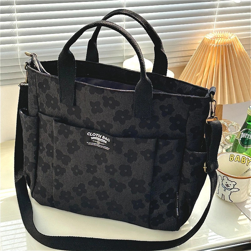 กระเป๋าผ้าแคนวาสลายดอกไม้คลาสส - Canvas Tote Designer บทวิจารณ์และราคา