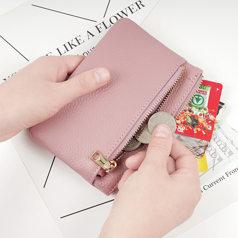 กระเป๋าเงินใส่บัตรผู้หญิงแหวนพ - Key Holder Leather Pouch บทวิจารณ์และราคา