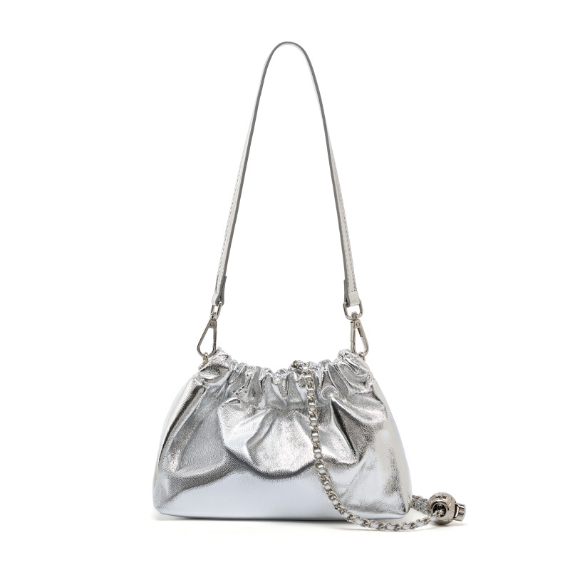 กระเป๋าสะพายข้างทรงกลมสีทองขนา - Luxury Bags For Women Sale บทวิจารณ์และราคา