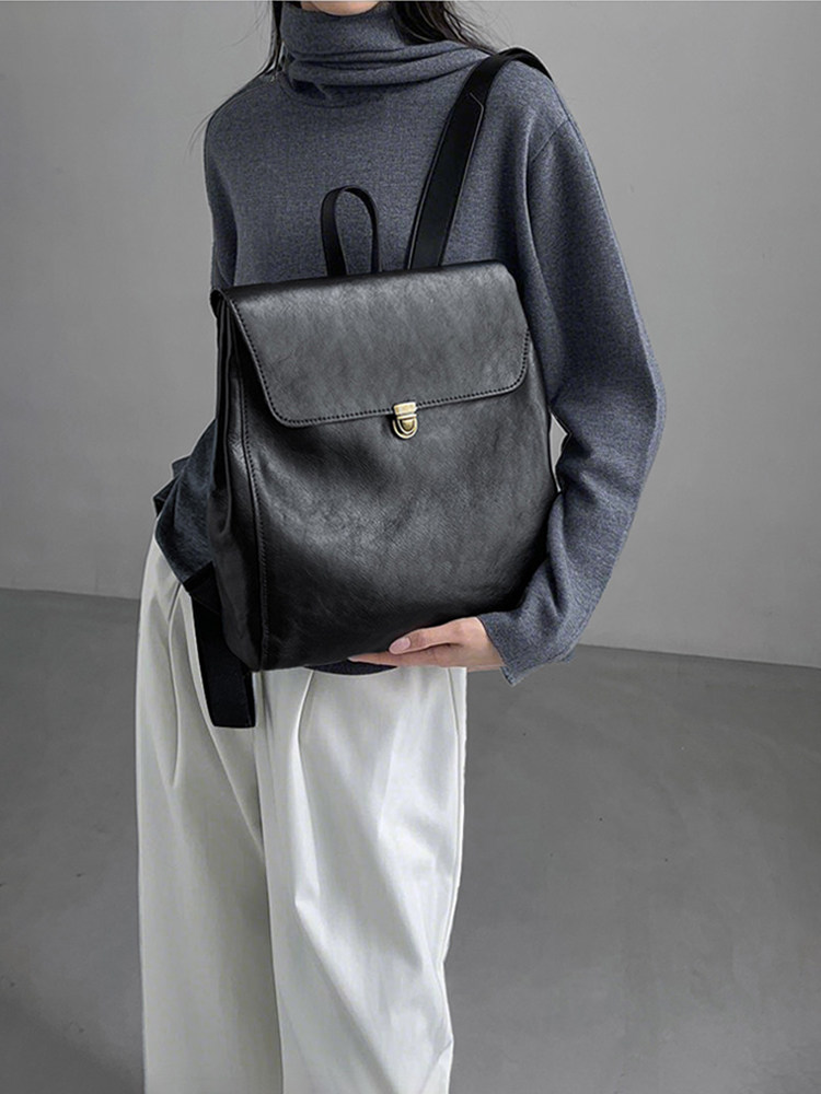 กระเป๋าเป้สะพายหลังหนังแท้แบรน - Luxury Zipper Bags บทวิจารณ์และราคา