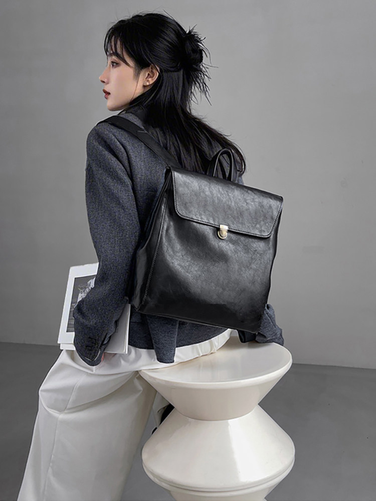 กระเป๋าเป้สะพายหลังหนังแท้แบรน - Luxury Zipper Bags บทวิจารณ์และราคา