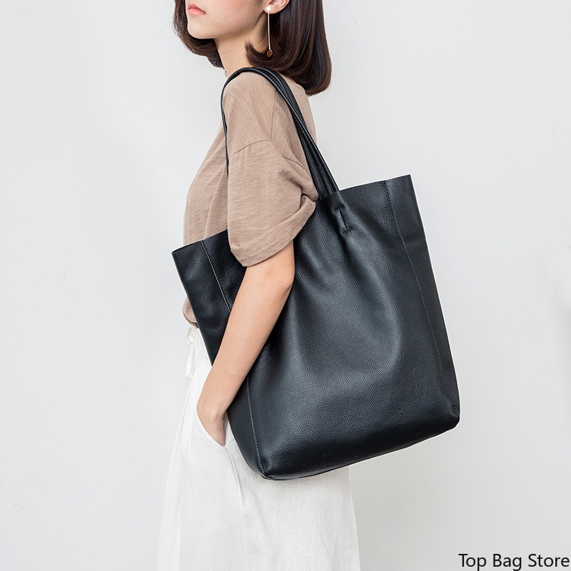 กระเป๋าสะพายไหล่หนังแท้สำหรับผ - Quiet Luxury Bags Tote บทวิจารณ์และราคา